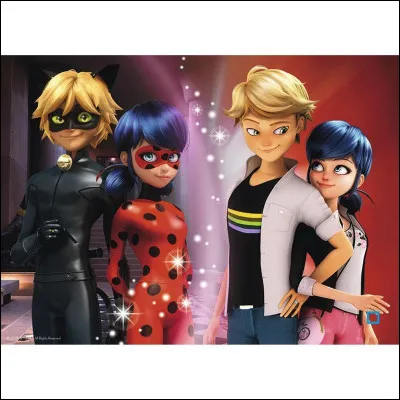 Quel est le carré amoureux entre Ladybug Marinette, et Chat Noir Adrien ?