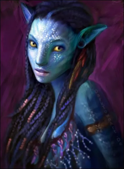 Cette image représente un Navi's. Cette créature sort du film...