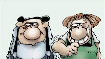 Quel sont les noms des deux personnages principaux de la bande dessin&eacute;e "Les Bidochon" ?