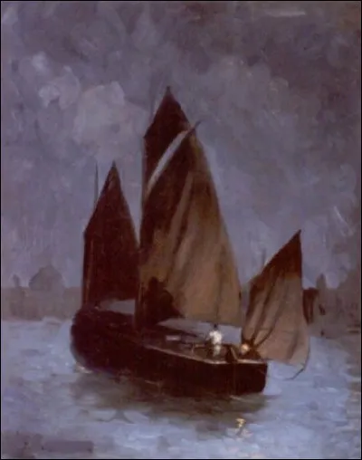 Qui a peint "Le Voilier, mer du Nord" ?