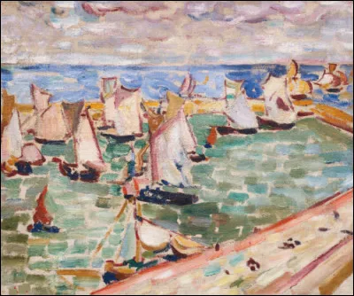 Qui a peint "Voiliers au port" ?