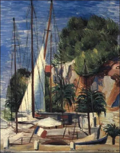 Qui a représenté le "Voilier au port de Sanary" ?