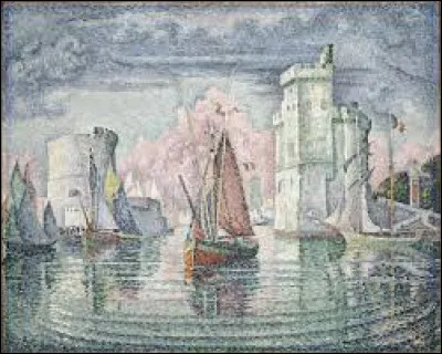 Qui a peint "L'Entrée du port de la Rochelle" ?