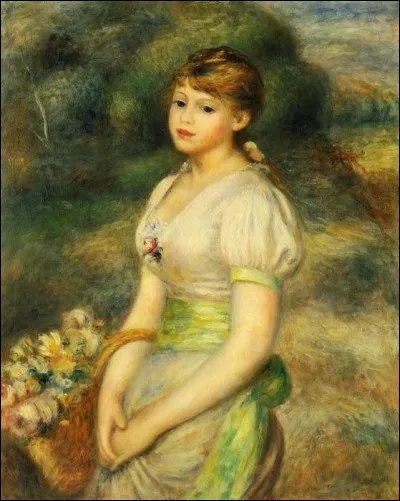 Qui a peint "Jeune fille au panier de fleurs" ?