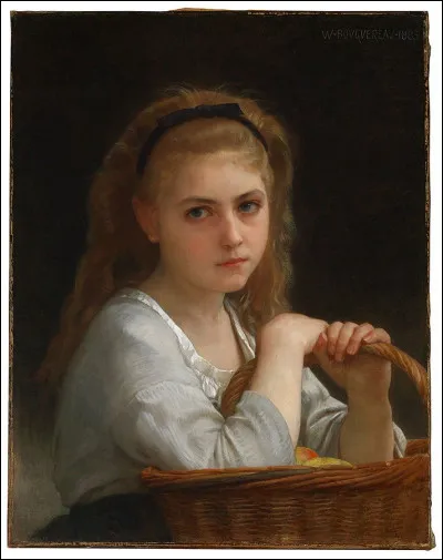 Qui a représenté cette jeune fille et son panier ?