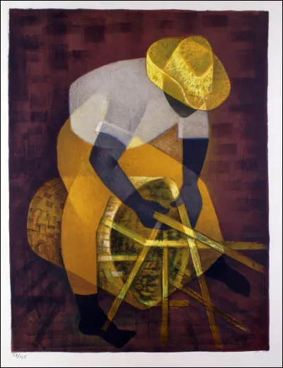 Qui a peint "Le Fabricant de paniers" ?