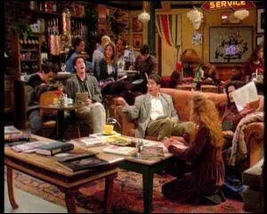 Comment s'appelle le caf ou les Friends se retrouvent souvent ?