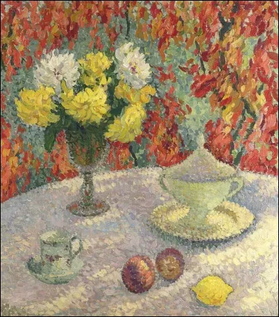 Qui a peint "Dahlias au soleil" ?