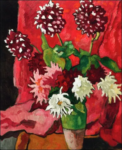Qui a peint "Bouquet de dahlias" ?