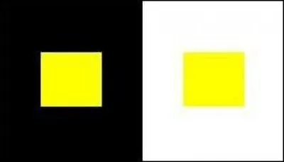 Quel carré jaune est le plus foncé ?