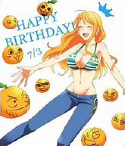 Quel est l'anniversaire de Nami ?(indice dans l'image)