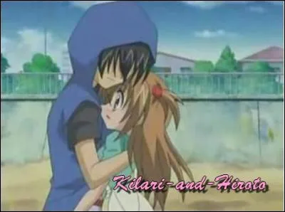 De quelles couleurs est la robe qu'Hiroto achète à Kilari quand ils essaient d'échapper aux fans (S1). Le ...et le....