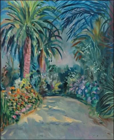 Qui a peint "L'allée de palmiers" ?