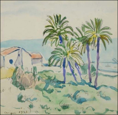Qui a peint "Paysage aux palmiers" ?