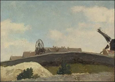Qui a peint "Mur et moulin, Montmartre" ?