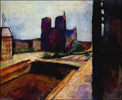 Qui a peint "Notre-Dame au mur violet" ?