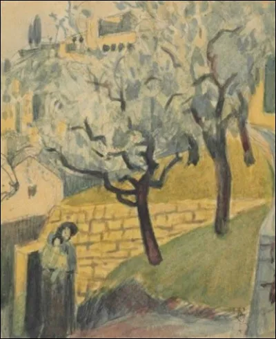 Son tableau s'intitule "Le Mur" :