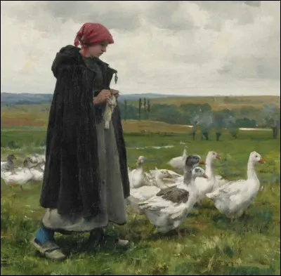 Qui est le peintre de "La Gardeuse d'oies" ?