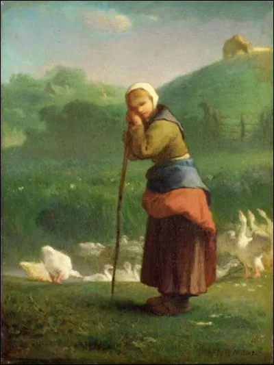 Qui a peint "La Gardeuse d'oies de Gruchy" ?