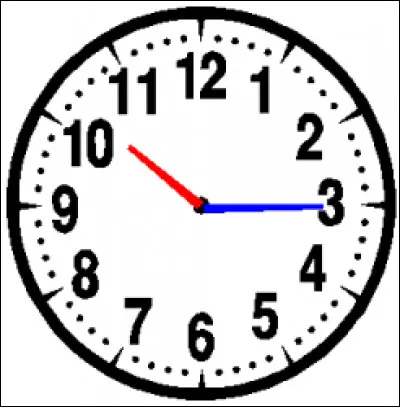 Regardez l'image et répondez à la question : "Quelle heure est-il ?".