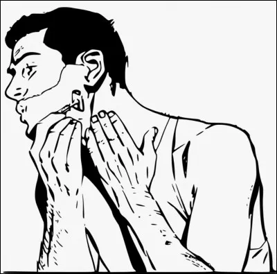 Regardez l'image et répondez à la question : "Qu'est-ce qu'il fait ?".