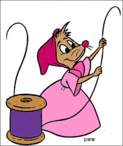 Quel est le nom de cette petite souris de "Cendrillon" ?