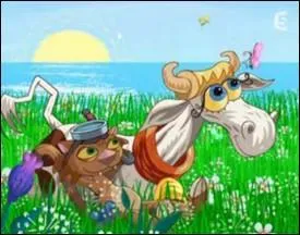 (...) Terminez le titre du dessin anim 'La vache, le chat et ... '.