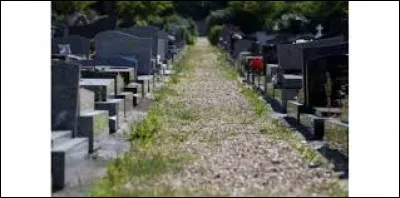 Dans un cimetière, les tombes sont composées de trois éléments distincts. Quels sont ces trois éléments ?