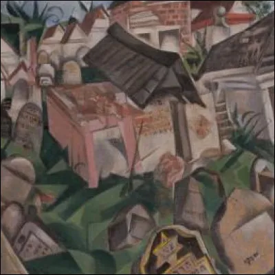 Qui a peint ce tableau intitulé "Le cimetière" ?