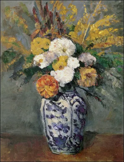 Qui a peint le tableau "Dahlias dans un grand vase de Delft" ?