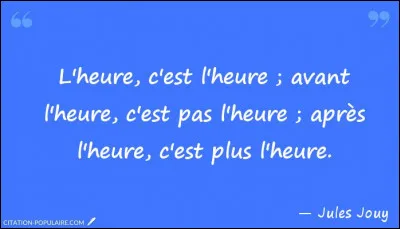 Je vous demande de vous arrêter ... devant l'objet qui n'a rien à faire ici !