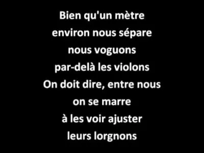 Et bien qu'il me sourit - Je sens bien qu'il se méfie !