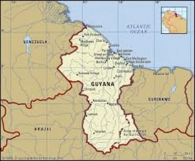 Dans quel hémisphère se situe le Guyana ?