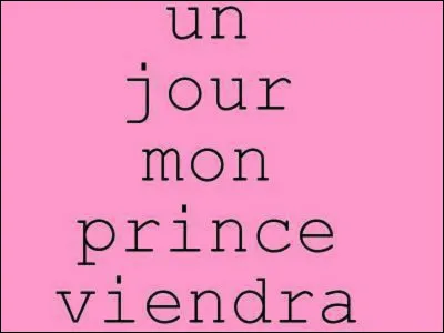 ''Un jour mon prince viendra'' est une chanson de quel film d'animation des studios Disney ?