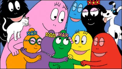 Trouve la phrase suivante : 
Voici venir les Barbapapa
Toujours contents
Papa et Maman Barbapapa
Et leurs enfants
Les p'tits et les grands
Se transformant à volonté
