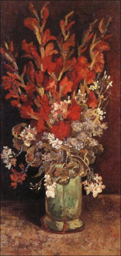 Qui a peint " Vase de glaïeuls et oeillets" ?