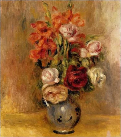 Qui a peint "Vase de glaïeuls et roses" ?