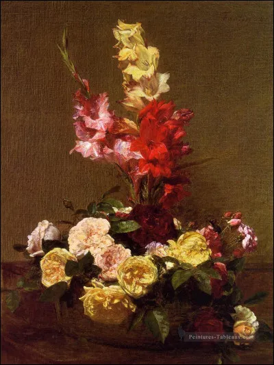 Qui a peint "Glaïeuls et roses" ?