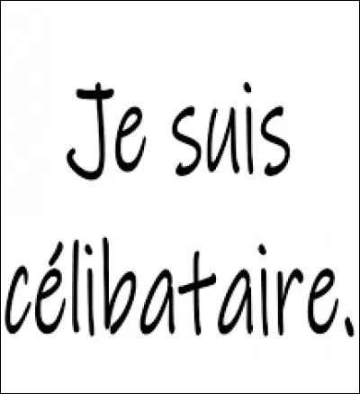 Un antonyme de célibataire :