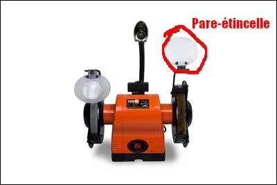 Le touret à meuler doit-il obligatoirement être muni de pare-étincelles ?