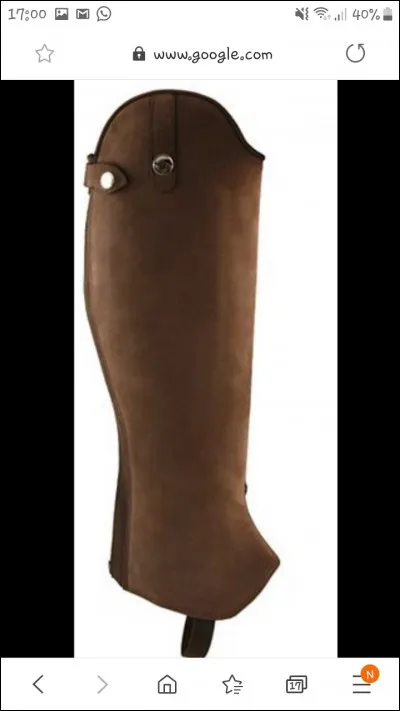 Comment appelle-t-on la sorte de chaussette qui relie les bottes au pantalon ?