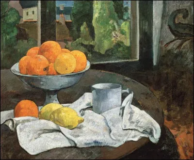 À qui appartient la toile "Oranges et citrons avec vue" ?