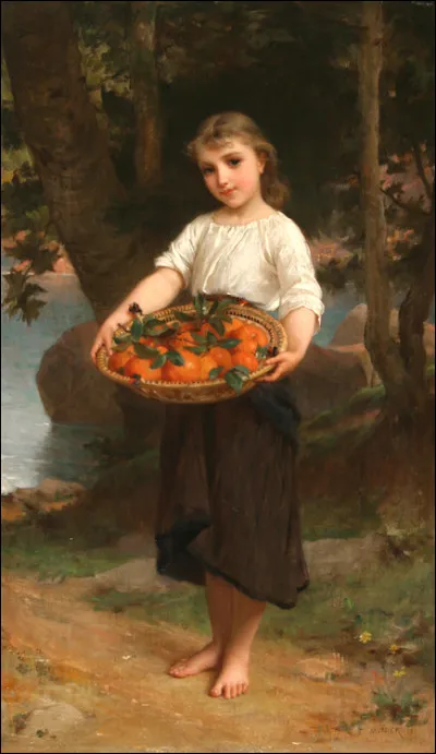 Qui a représenté "La Fille au panier d'oranges" ?