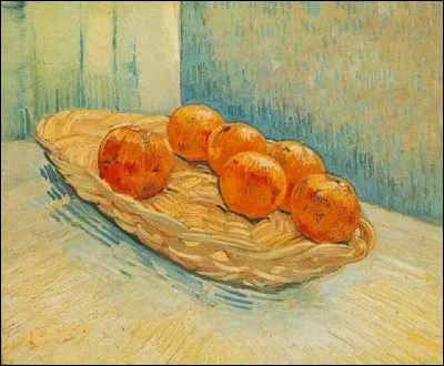 Qui est le peintre de "Nature morte au panier avec six oranges" ?