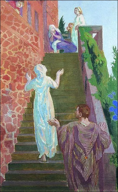 &Agrave; qui doit-on "Visitation dans l'escalier" ?