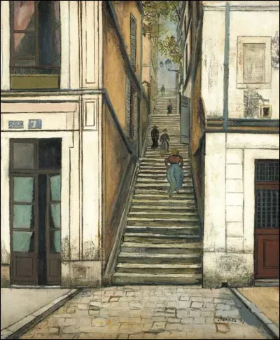 Qui a peint "Escaliers en cottin" ?
