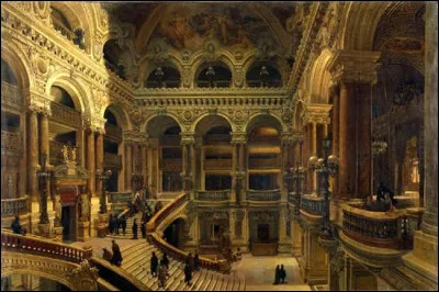 À qui doit-on cette représentation de "L'Escalier de l'Opéra de Paris" ?