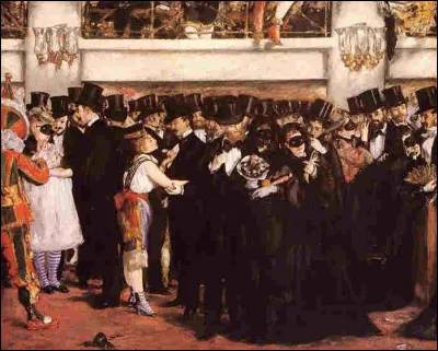 Qui a réalisé la toile "Bal à l'Opéra" ?