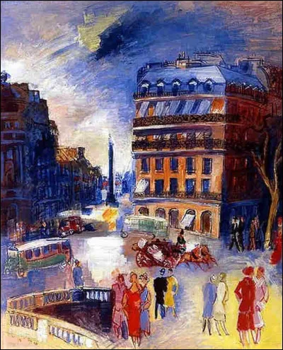 Qui a peint "Place de l'Opéra et rue de la Paix" ?