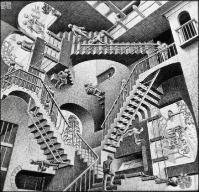 Quel est le titre de cette gravure de Maurits Cornelis Escher ?